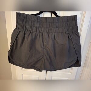 Zenana Outfitters Charcoal Athletic Shorts
